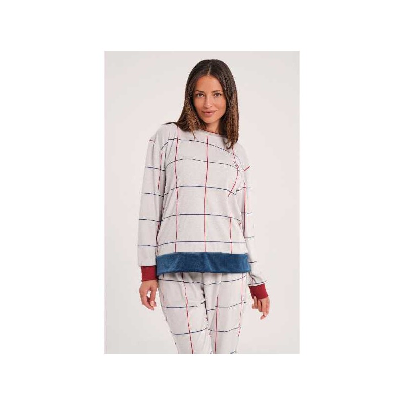 PIJAMA VELOUR SPANDEX MUJER