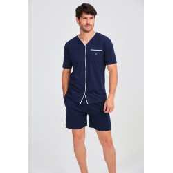 PIJAMA 100% ALG HOMBRE ISLAND MARINO