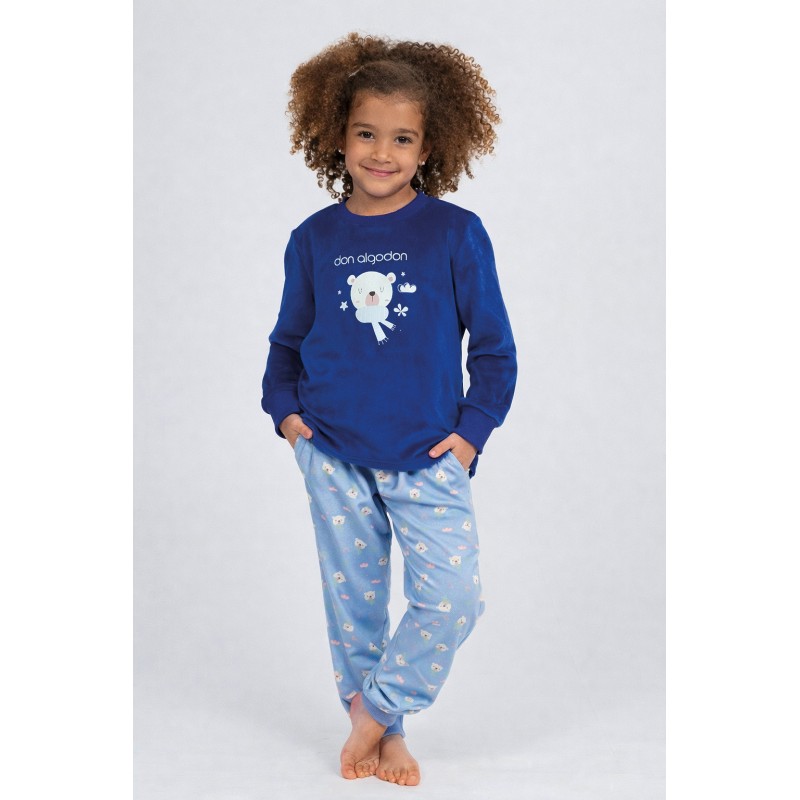 PIJAMA NIÑA VELOUR