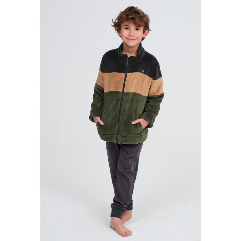 BATA CREMALLERA NIÑO VELOUR