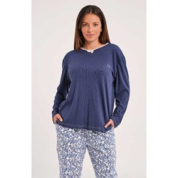 PIJAMA CANALE+INTERLOCK MUJER