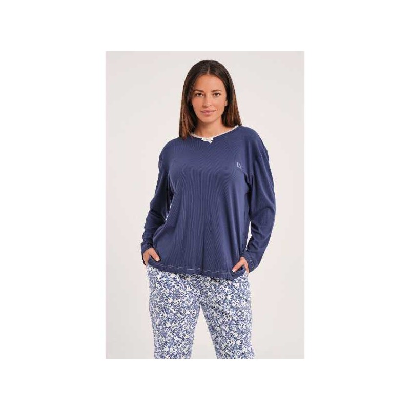 PIJAMA CANALE+INTERLOCK MUJER